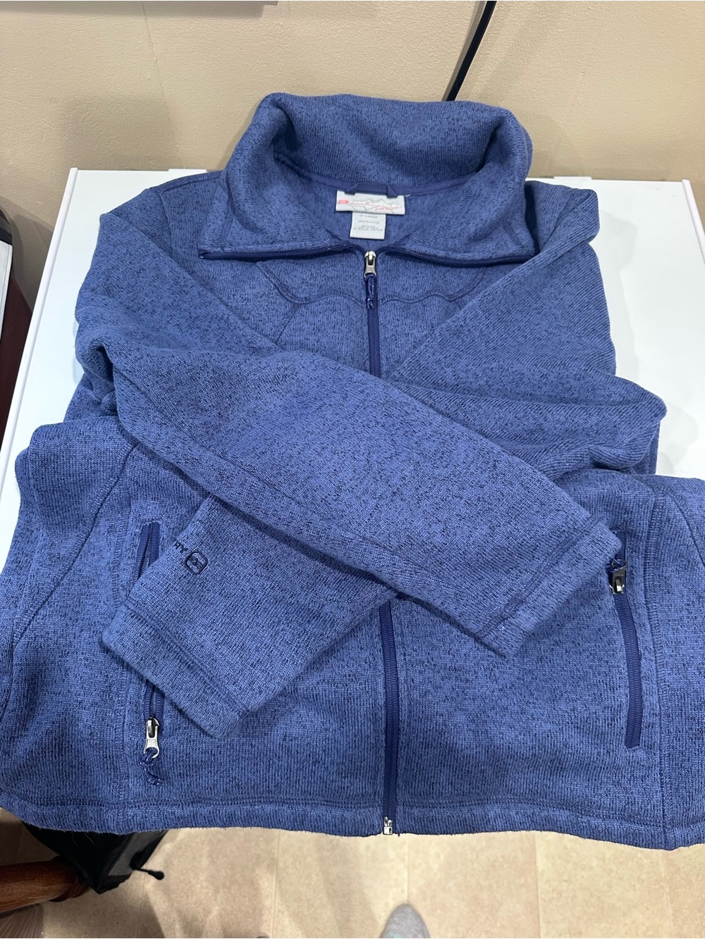 Free Country Heathered Blue Women’s Full-Zip Fleece Jacket
